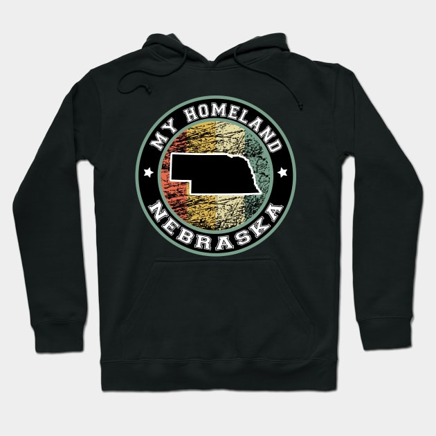 Homeland Nebraska state USA vintage Hoodie by LiquidLine